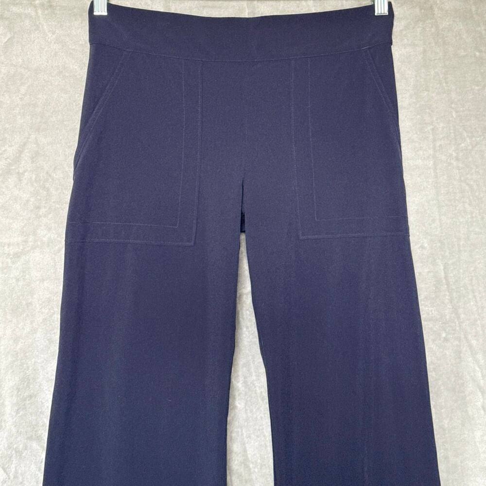 Athleta Chelsea Wide Leg Pants Navy Women’s Size 6 Style #792454 - Picture 7 of 12